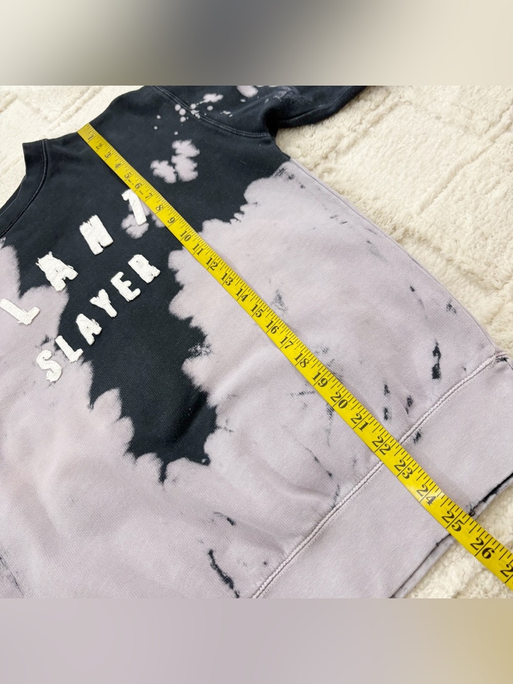 Beet x Beet Vegan Apparel Plant Slayer Sweatshirt Crewneck XS Oversized Tie Dye - Picture 8 of 9